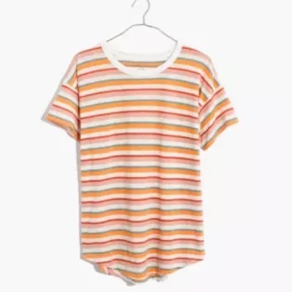Madewell Multicolor Striped Short Sleeve Tee